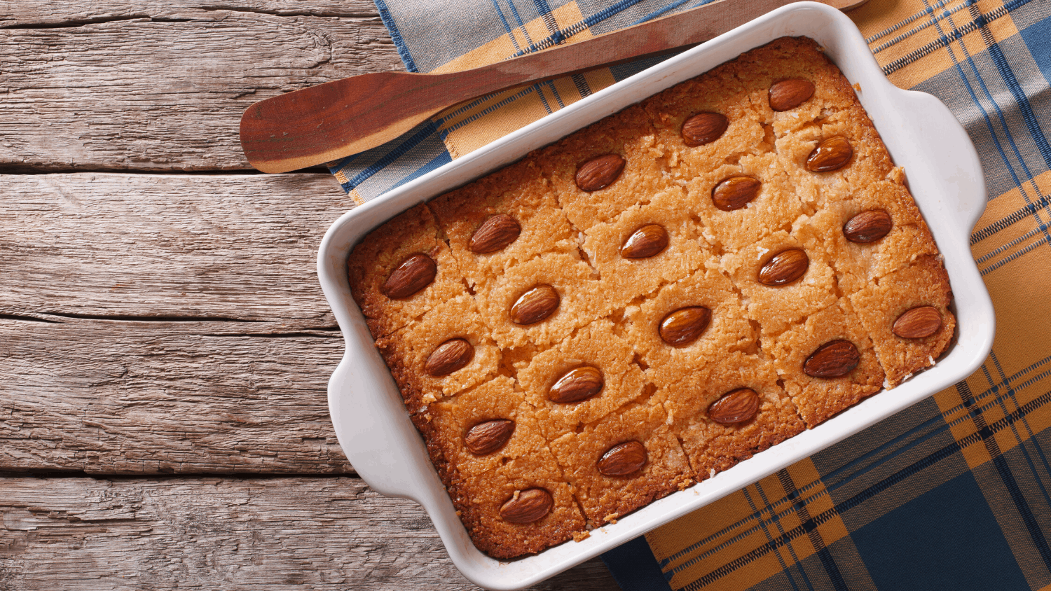 EGYPT Basbousa (Egyptian Semolina Cake) ISAC